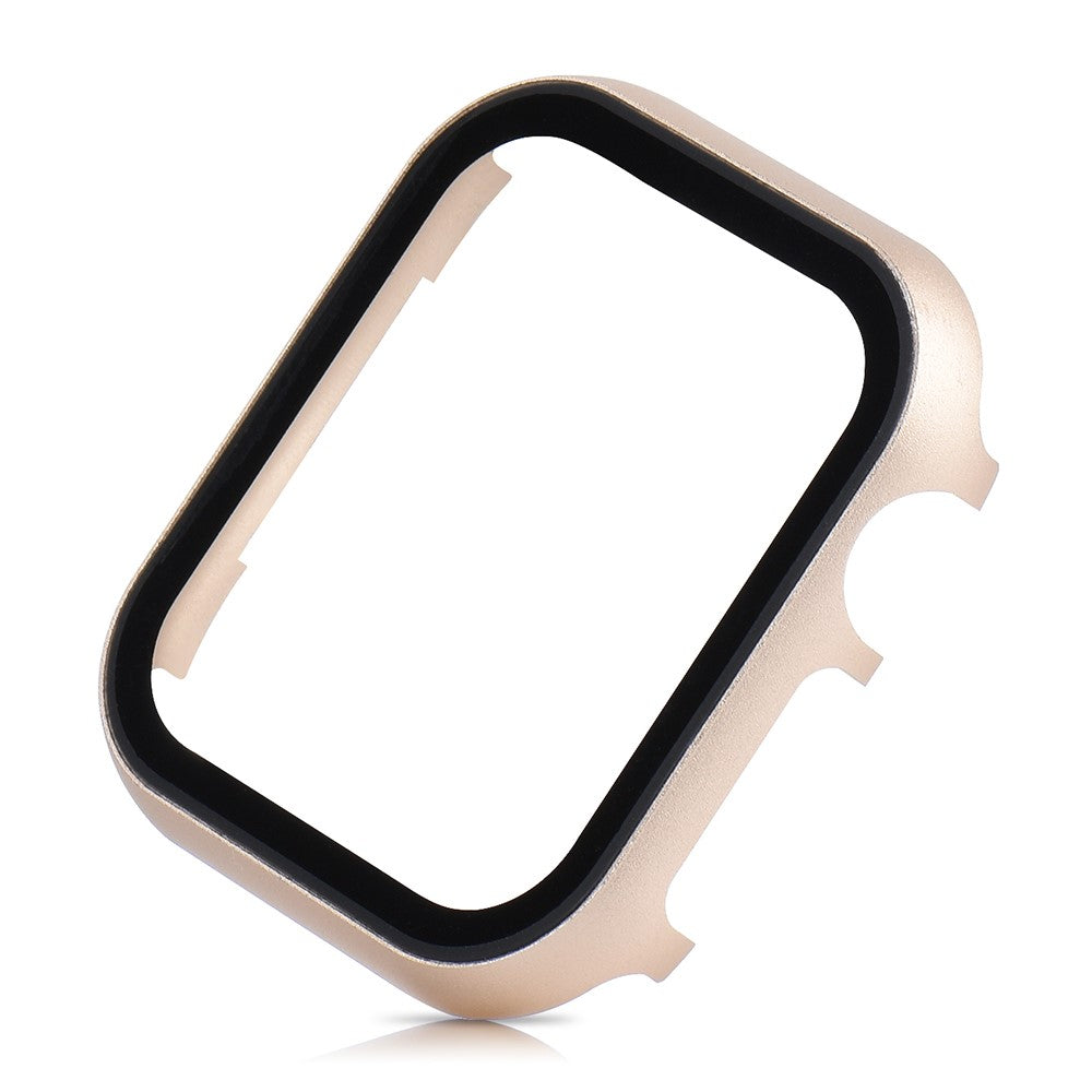 Meget Fed Universal Cover med Skærmbeskytter i Metal og Hærdet Glas passer til Apple Watch Series 8 (41mm) / Apple Watch Series 7 41mm - Guld#serie_3