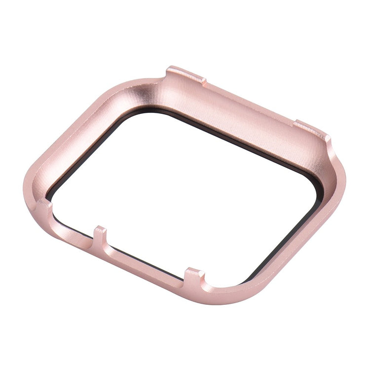 Meget Fed Universal Cover med Skærmbeskytter i Metal og Hærdet Glas passer til Apple Watch Series 8 (41mm) / Apple Watch Series 7 41mm - Pink#serie_4