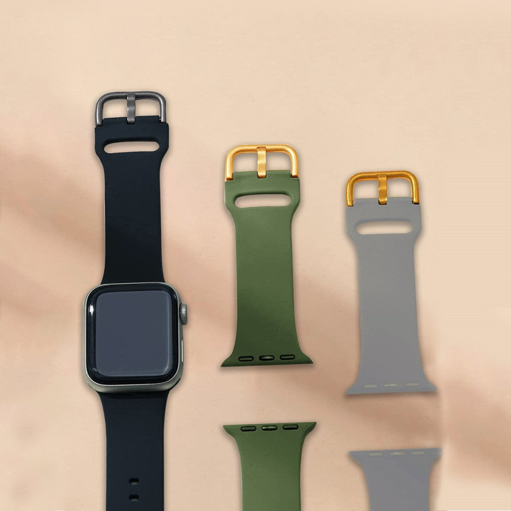 Helt Vildt Fed Silikone Universal Rem passer til Apple Smartwatch - Flerfarvet#serie_3