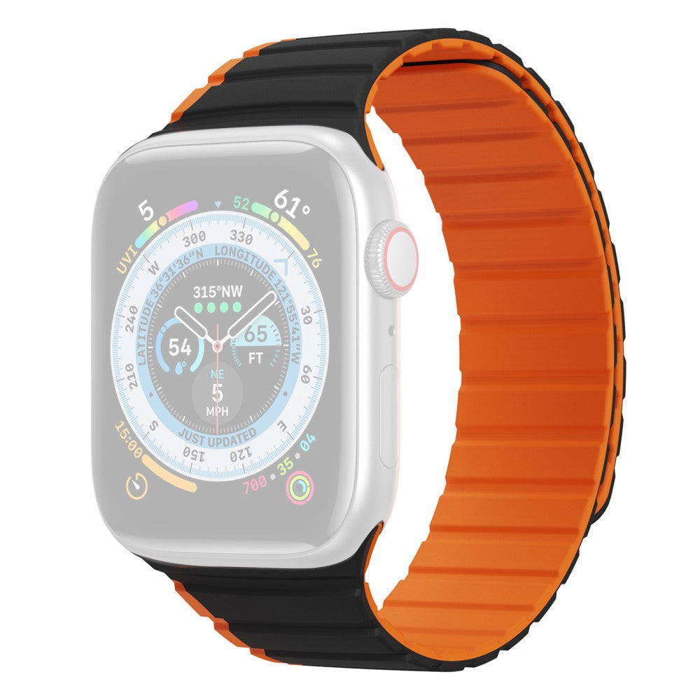 Glimrende Silikone Universal Rem passer til Apple Smartwatch - Orange#serie_1