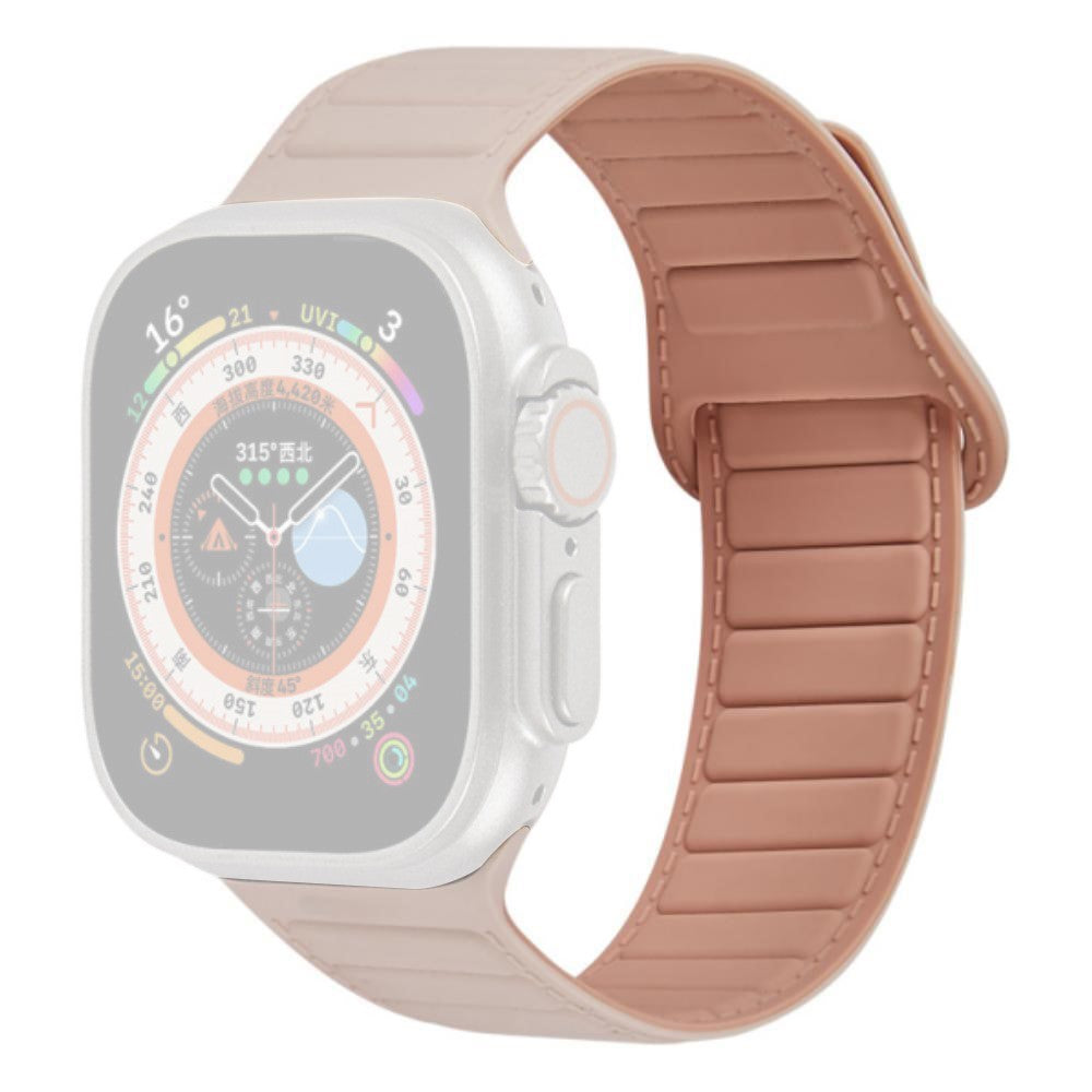 Super Kønt Silikone Universal Rem passer til Apple Smartwatch - Pink#serie_12