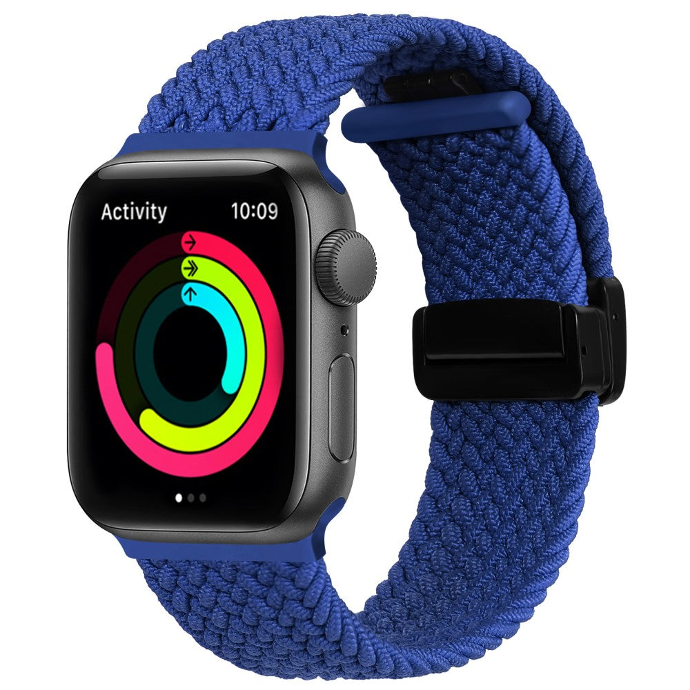 Godt Nylon Universal Rem passer til Apple Smartwatch - Blå#serie_8