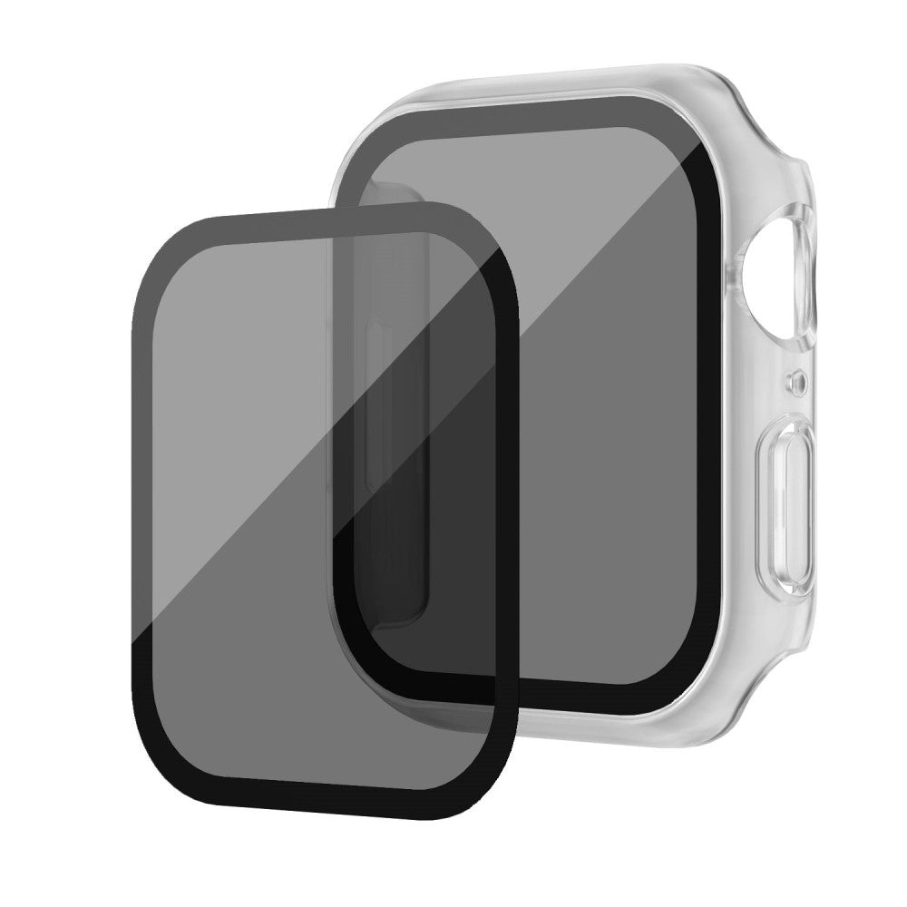 Flot Universal Cover med Skærmbeskytter i Plastik og Hærdet Glas passer til Apple Watch Series 8 (41mm) / Apple Watch Series 7 41mm - Gennemsigtig#serie_2