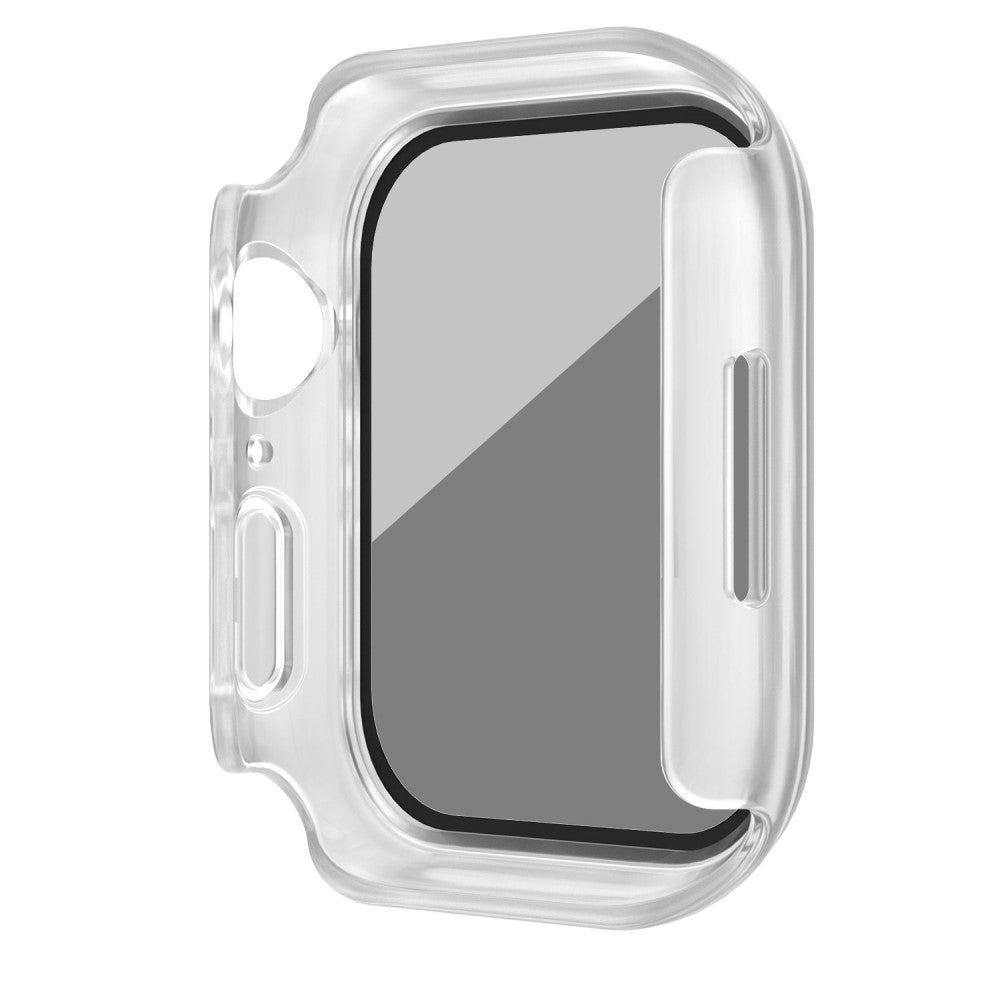 Flot Universal Cover med Skærmbeskytter i Plastik og Hærdet Glas passer til Apple Watch Series 8 (41mm) / Apple Watch Series 7 41mm - Gennemsigtig#serie_2