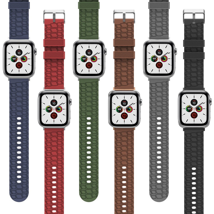 Meget Nydelig Silikone Universal Rem passer til Apple Smartwatch - Grøn#serie_4