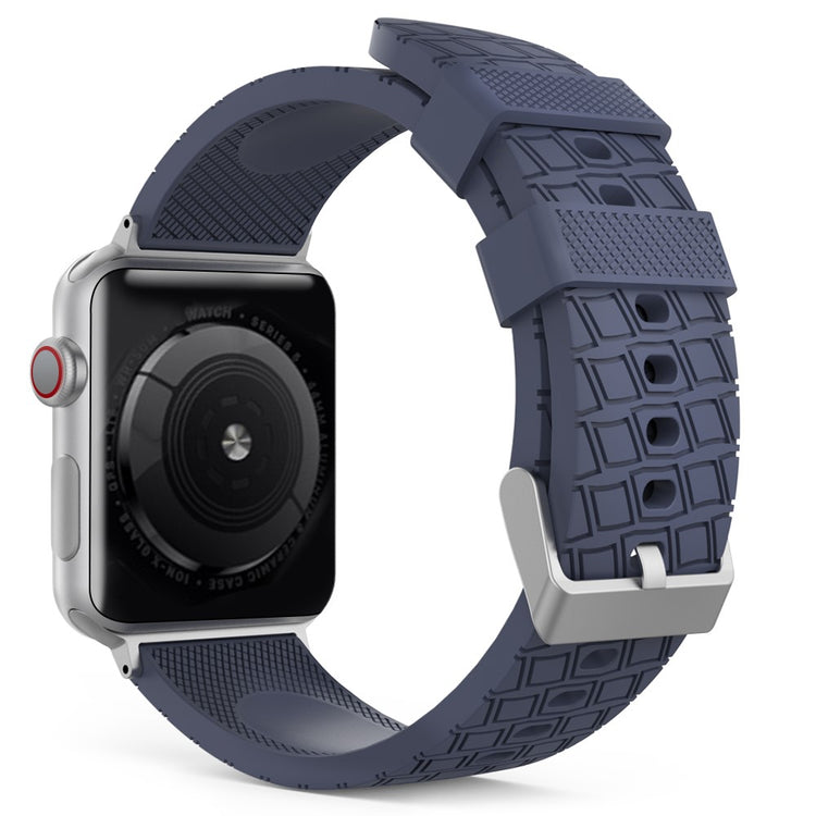 Meget Nydelig Silikone Universal Rem passer til Apple Smartwatch - Blå#serie_5