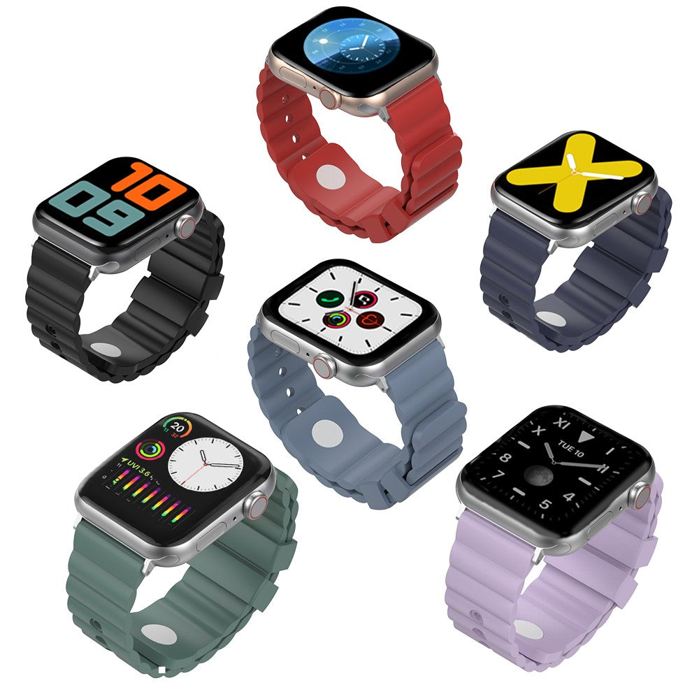 Mega Cool Silikone Universal Rem passer til Apple Smartwatch - Lilla#serie_5