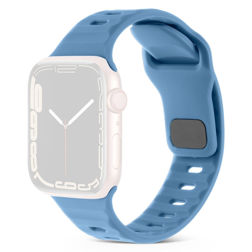 Mega Komfortabel Silikone Universal Rem passer til Apple Smartwatch - Blå#serie_1