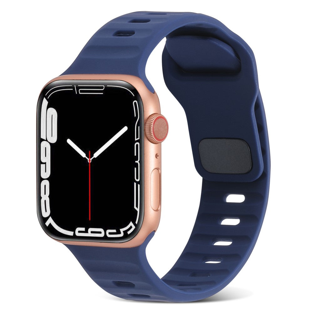 Mega Komfortabel Silikone Universal Rem passer til Apple Smartwatch - Blå#serie_13