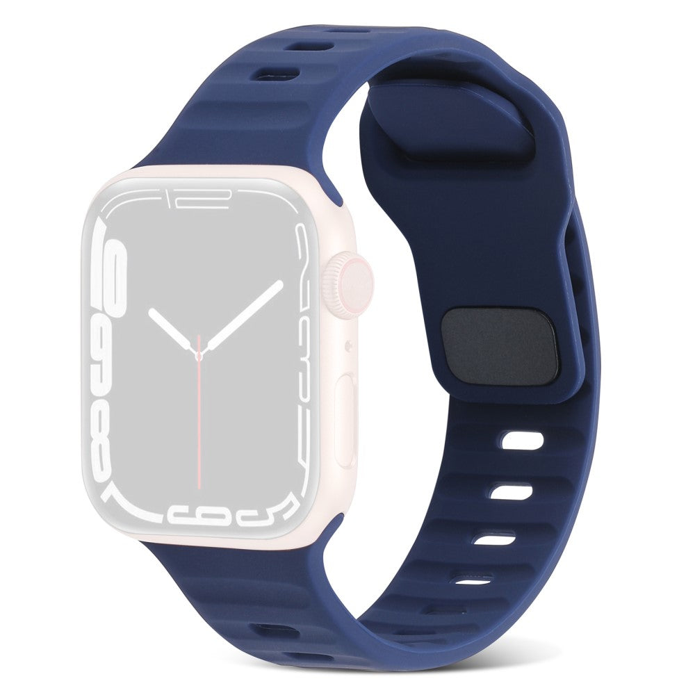 Mega Komfortabel Silikone Universal Rem passer til Apple Smartwatch - Blå#serie_13