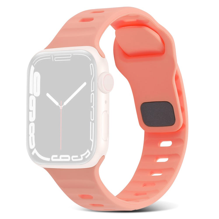 Mega Komfortabel Silikone Universal Rem passer til Apple Smartwatch - Pink#serie_4