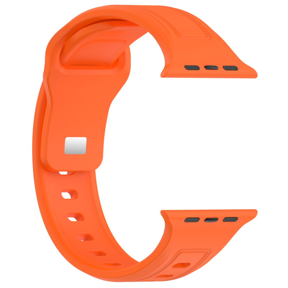 Fremragende Silikone Universal Rem passer til Apple Smartwatch - Orange#serie_3