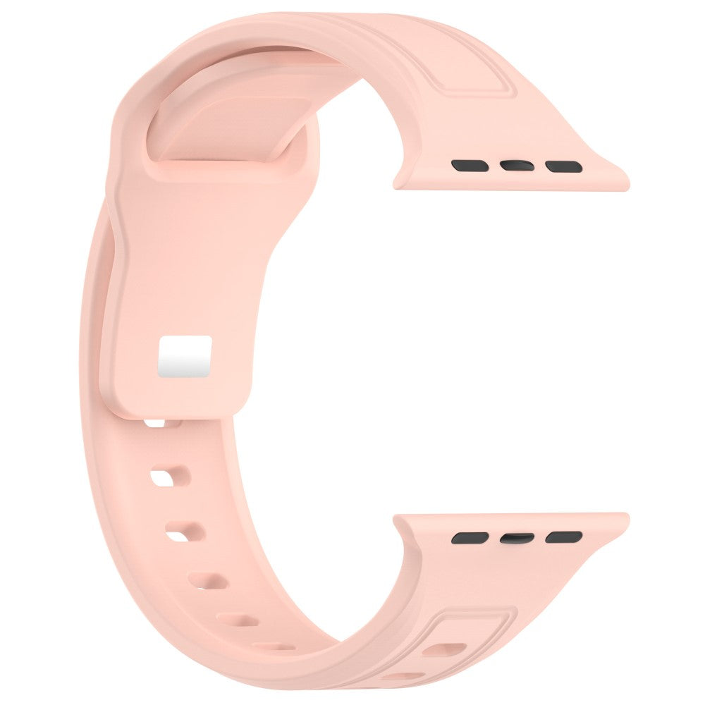 Fremragende Silikone Universal Rem passer til Apple Smartwatch - Pink#serie_7