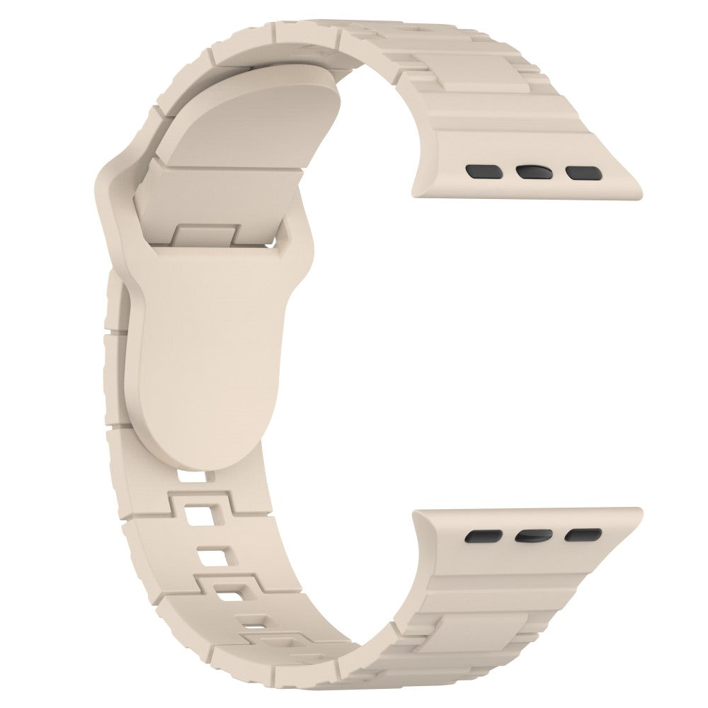 Vildt Sejt Silikone Universal Rem passer til Apple Smartwatch - Hvid#serie_5