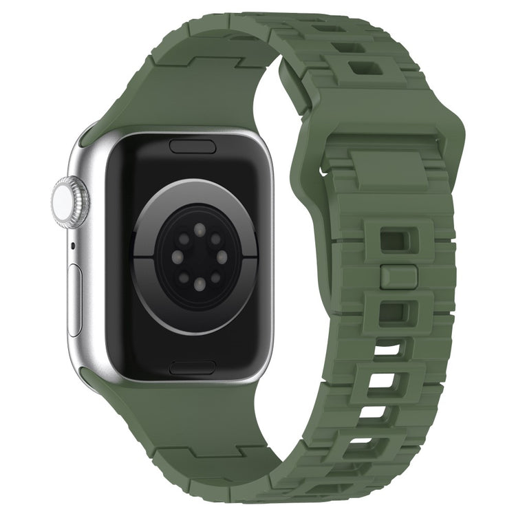 Vildt Sejt Silikone Universal Rem passer til Apple Smartwatch - Grøn#serie_7