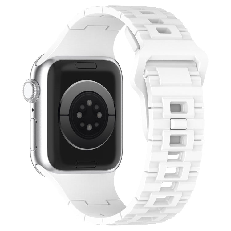 Vildt Sejt Silikone Universal Rem passer til Apple Smartwatch - Hvid#serie_8