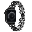 Fast Apple Smartwatch Metall Och Strass Universell Armband