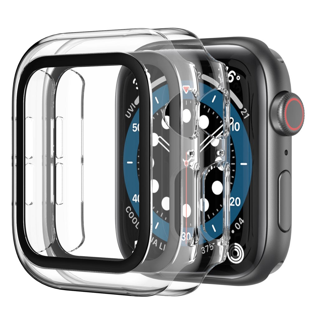 Mega Flot Universal Apple Cover med Skærmbeskytter i Plastik og Hærdet Glas - Gennemsigtig#serie_12