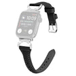 Apple Smartwatch Äkta Läder Och Strass Universell Armband