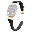 Apple Smartwatch Äkta Läder Och Strass Universell Armband