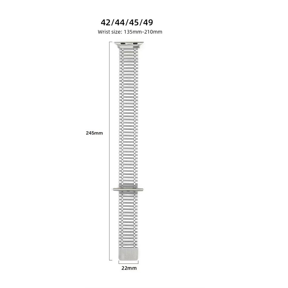 Helt Vildt Hårdfør Metal Universal Rem passer til Apple Smartwatch - Sølv#serie_1