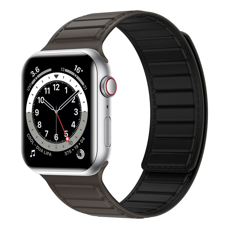 Fremragende Silikone Universal Rem passer til Apple Smartwatch - Brun#serie_3