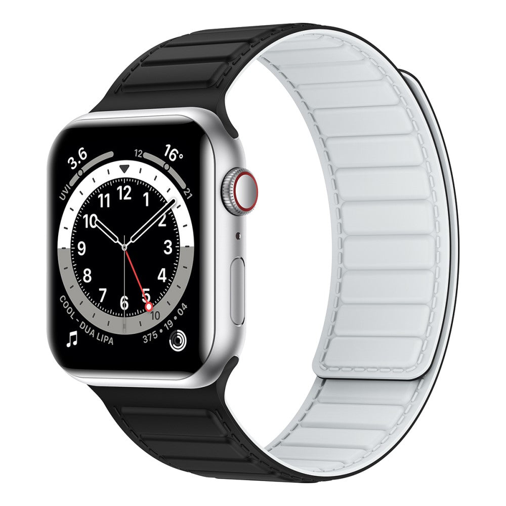 Fremragende Silikone Universal Rem passer til Apple Smartwatch - Sort#serie_4