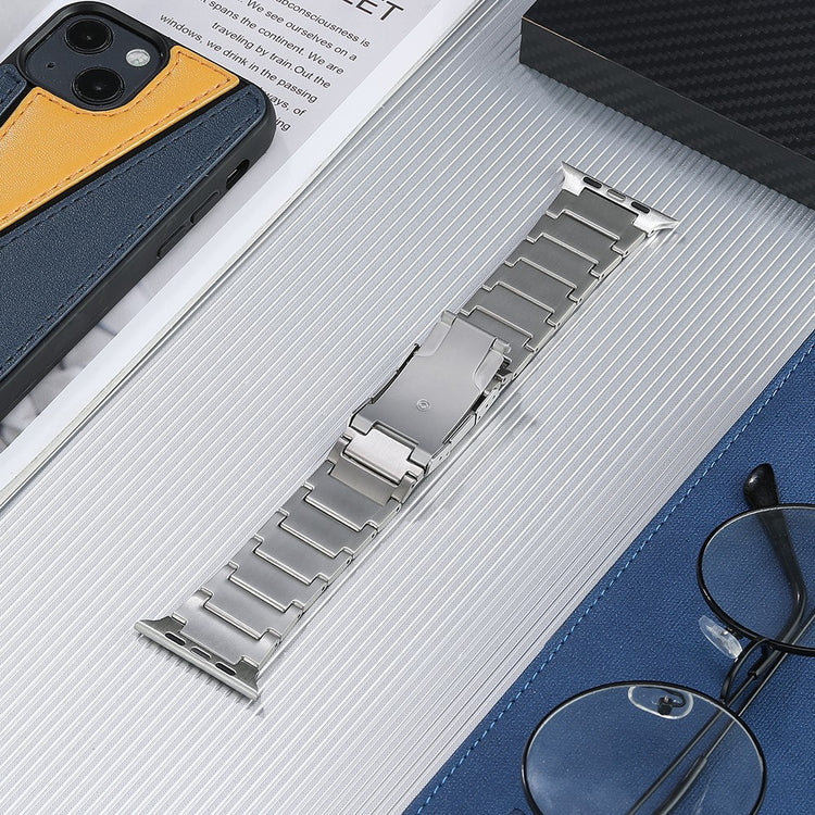 Helt Vildt Pænt Metal Universal Rem passer til Apple Smartwatch - Sølv#serie_1