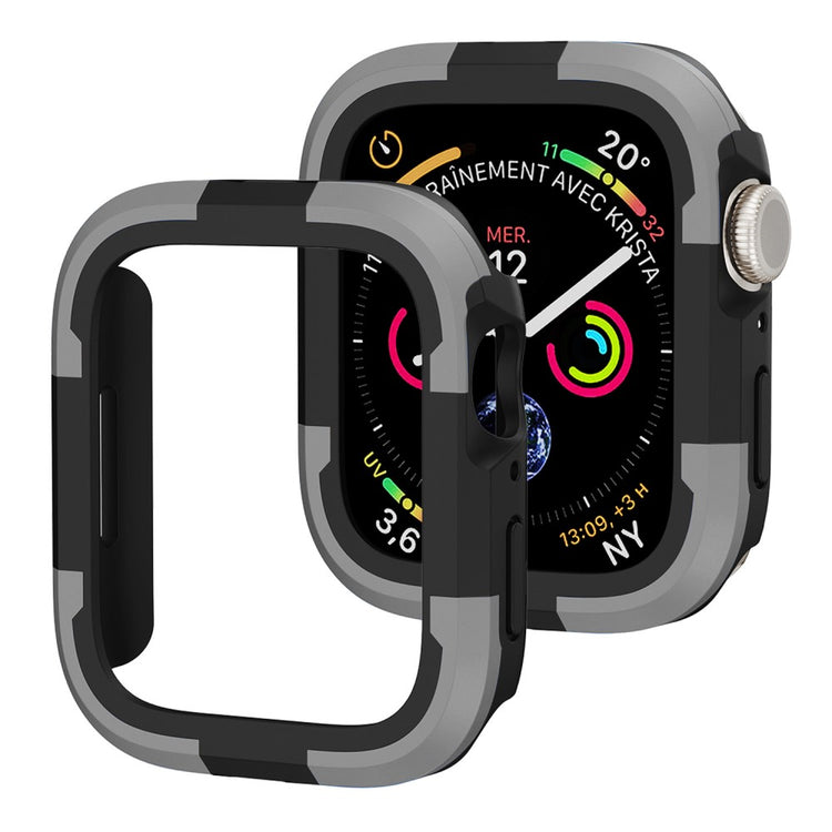 Beskyttende Silikone Universal Bumper passer til Apple Watch Series 8 (45mm) / Apple Watch Series 7 45mm - Sølv#serie_1