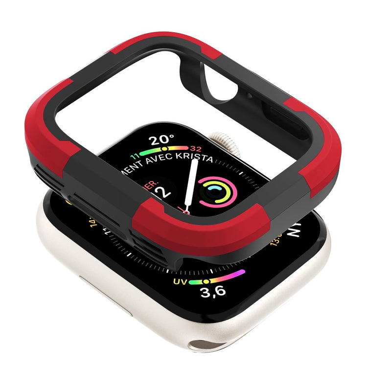 Beskyttende Silikone Universal Bumper passer til Apple Watch Series 8 (45mm) / Apple Watch Series 7 45mm - Rød#serie_3