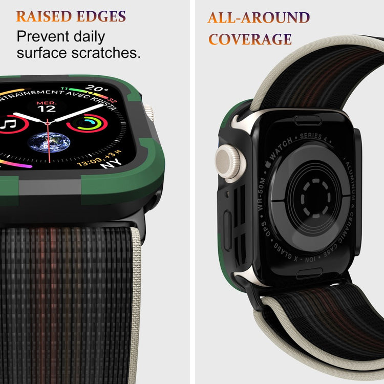 Beskyttende Silikone Universal Bumper passer til Apple Watch Series 8 (45mm) / Apple Watch Series 7 45mm - Grøn#serie_4
