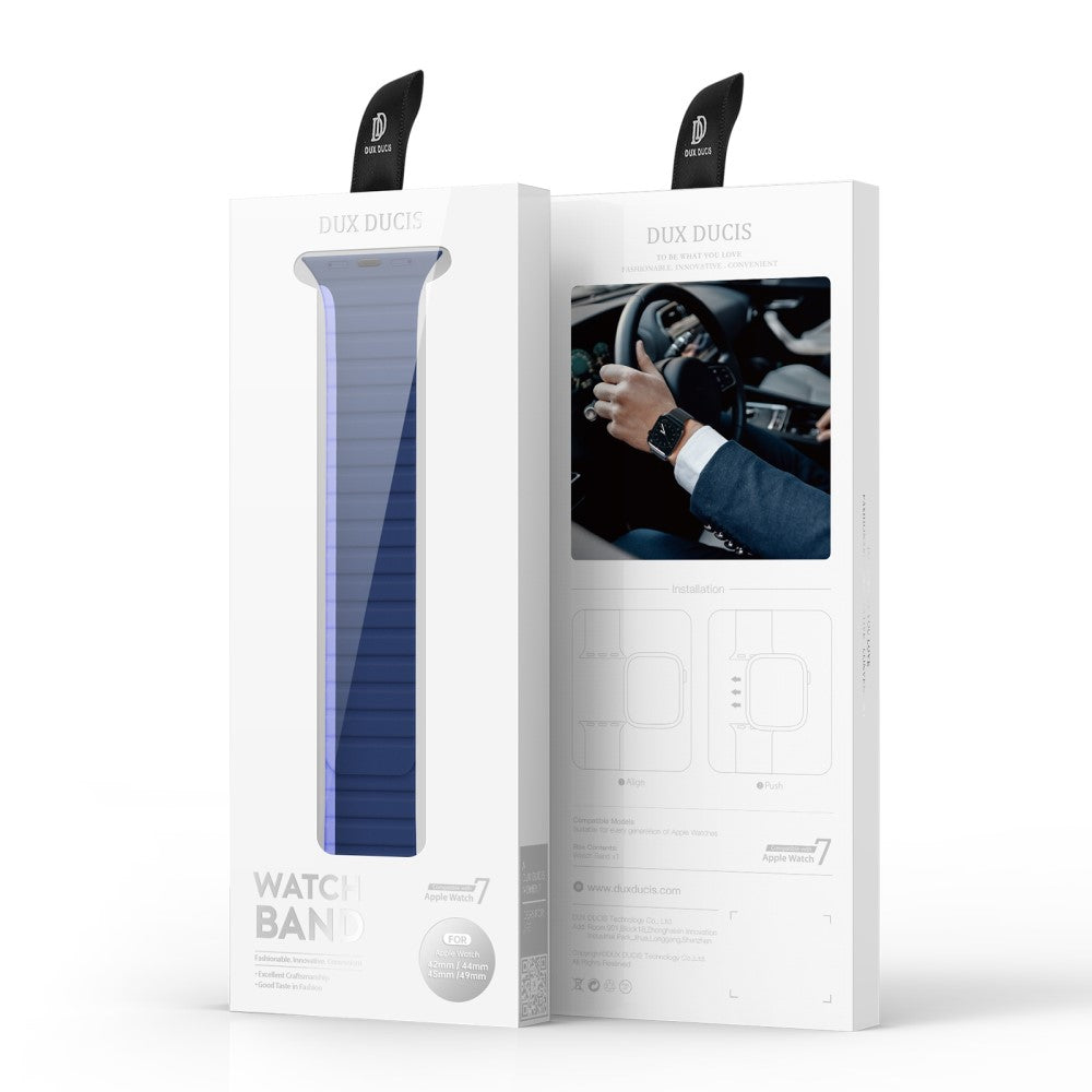 Mega Flot Silikone Universal Rem passer til Apple Smartwatch - Blå#serie_2
