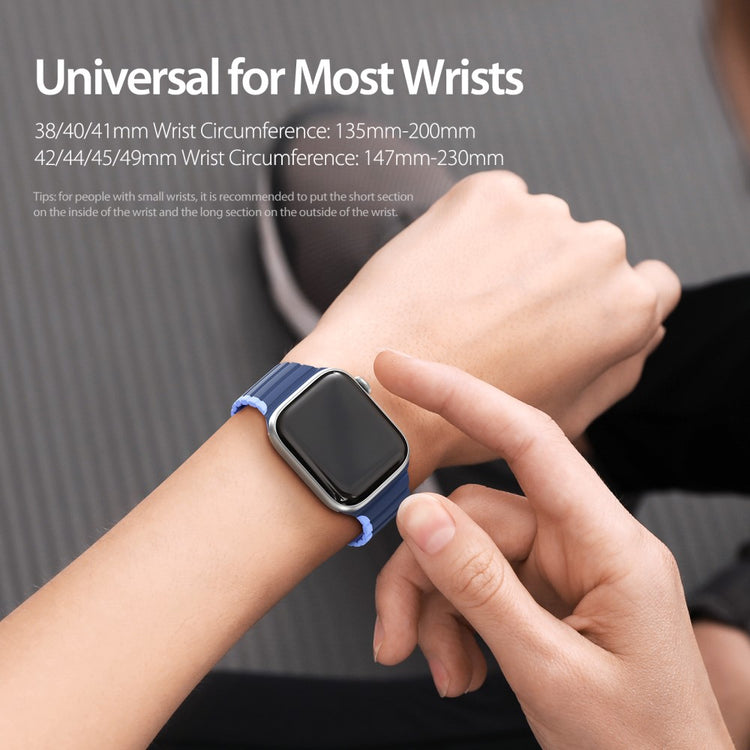 Mega Flot Silikone Universal Rem passer til Apple Smartwatch - Blå#serie_2