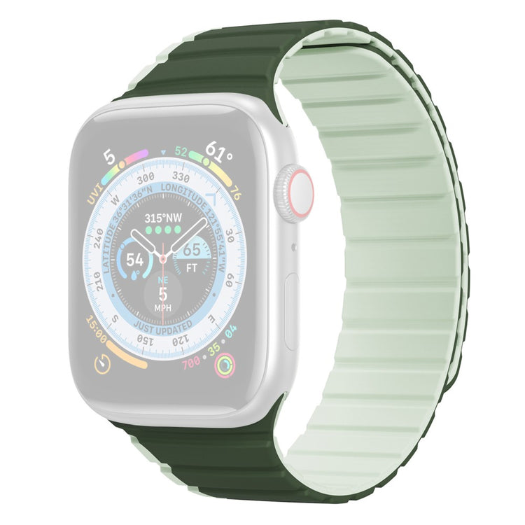 Mega Flot Silikone Universal Rem passer til Apple Smartwatch - Grøn#serie_3