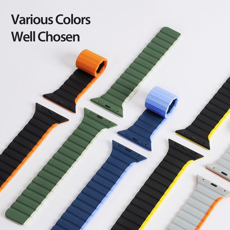 Mega Flot Silikone Universal Rem passer til Apple Smartwatch - Orange#serie_4