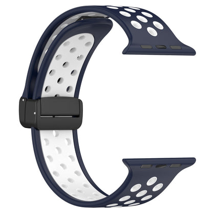 Alle Tiders Silikone Universal Rem passer til Apple Smartwatch - Blå#serie_11