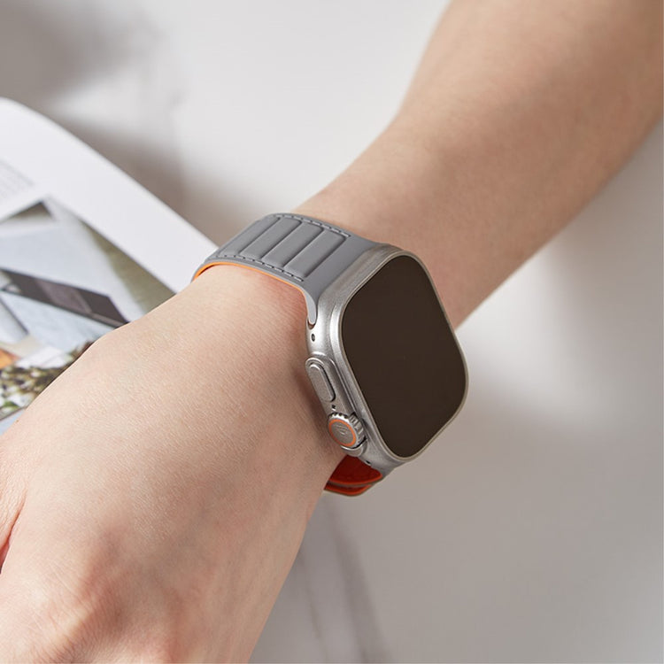Super Sejt Silikone Universal Rem passer til Apple Smartwatch - Brun#serie_11