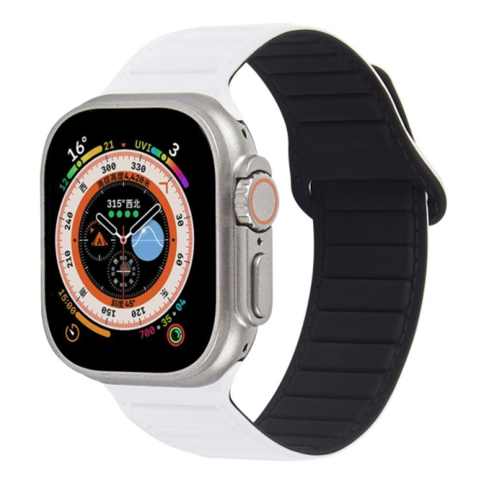 Super Sejt Silikone Universal Rem passer til Apple Smartwatch - Hvid#serie_4