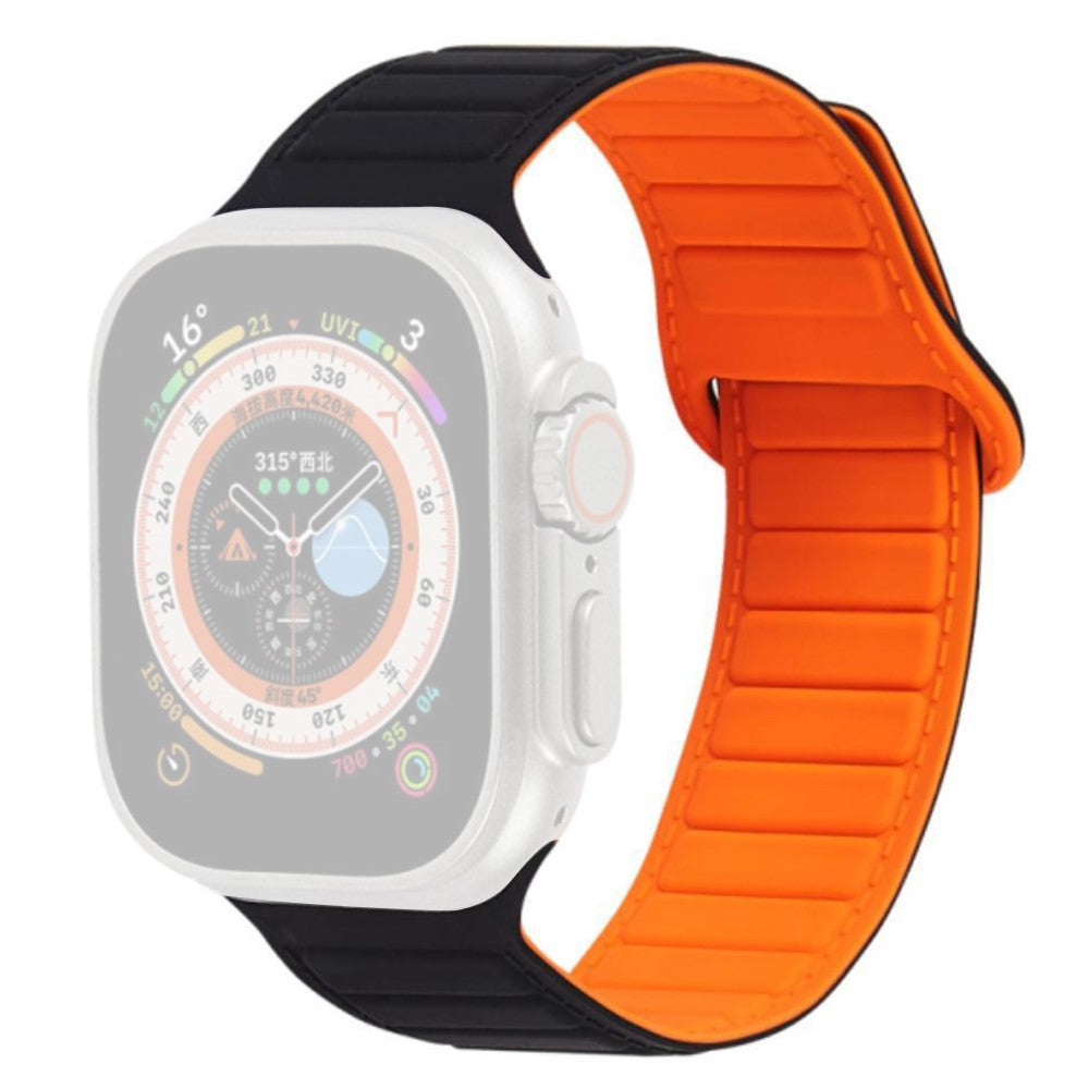 Super Sejt Silikone Universal Rem passer til Apple Smartwatch - Orange#serie_6