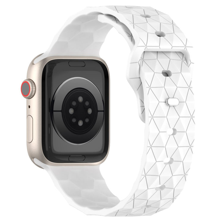 Super Kønt Silikone Universal Rem passer til Apple Smartwatch - Hvid#serie_2