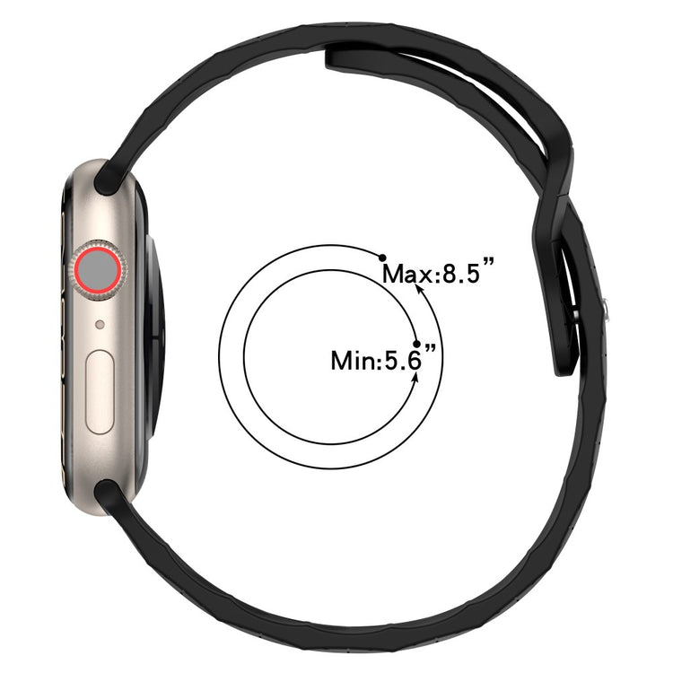 Super Kønt Silikone Universal Rem passer til Apple Smartwatch - Gul#serie_6