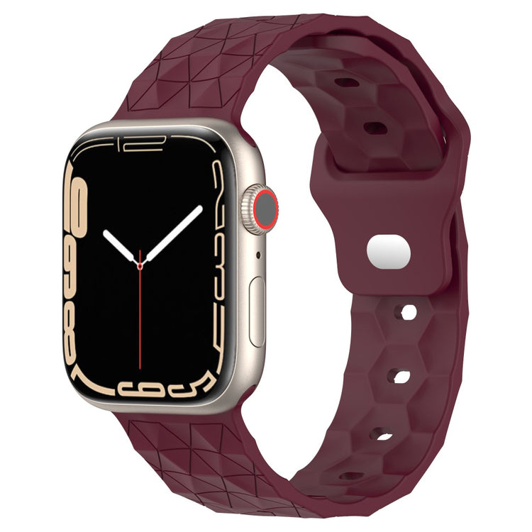 Super Kønt Silikone Universal Rem passer til Apple Smartwatch - Rød#serie_7