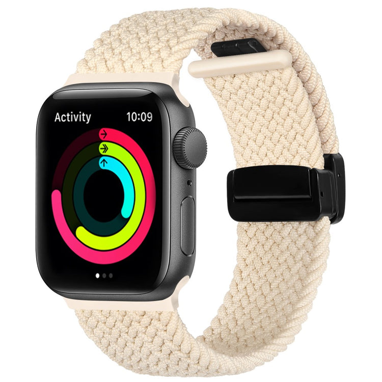 Mega Pænt Nylon Universal Rem passer til Apple Smartwatch - Hvid#serie_11