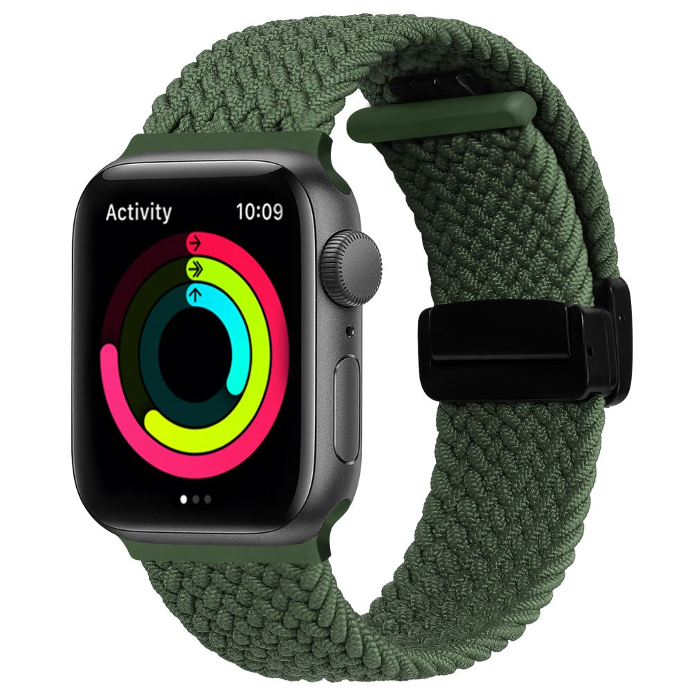 Mega Pænt Nylon Universal Rem passer til Apple Smartwatch - Grøn#serie_2
