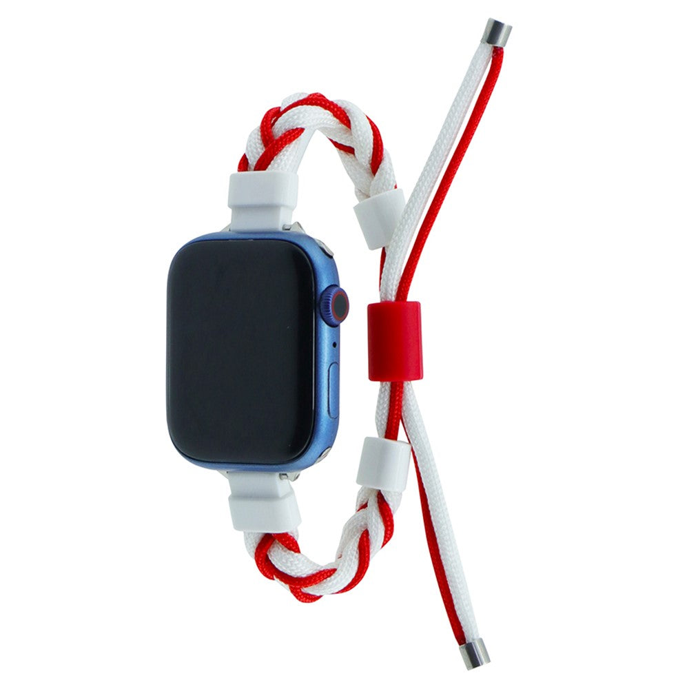 Meget Fed Nylon Universal Rem passer til Apple Smartwatch - Rød#serie_2