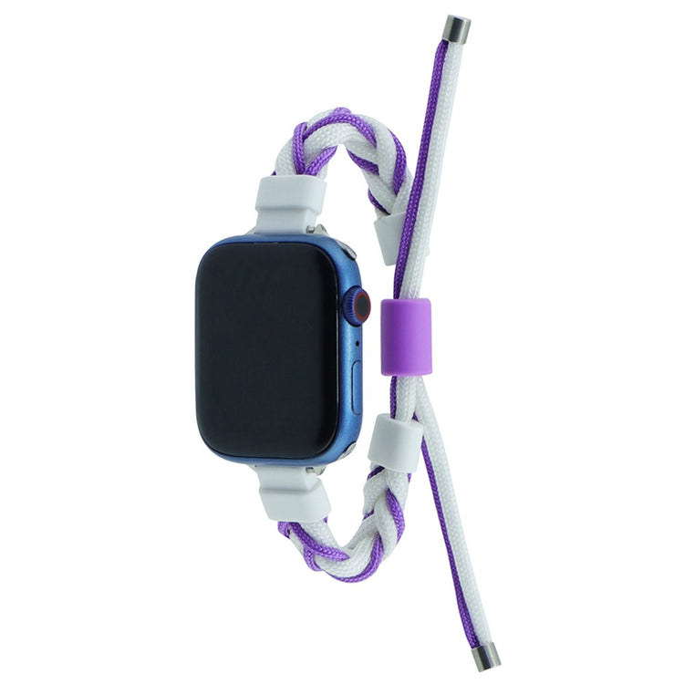 Meget Fed Nylon Universal Rem passer til Apple Smartwatch - Lilla#serie_4