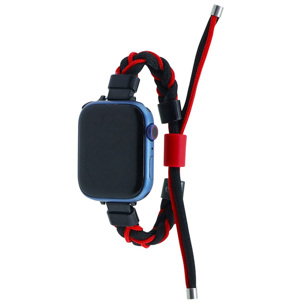 Meget Fed Nylon Universal Rem passer til Apple Smartwatch - Rød#serie_5