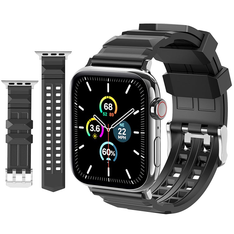 Rigtigt Smuk Silikone Universal Rem passer til Apple Smartwatch - Sort#serie_2