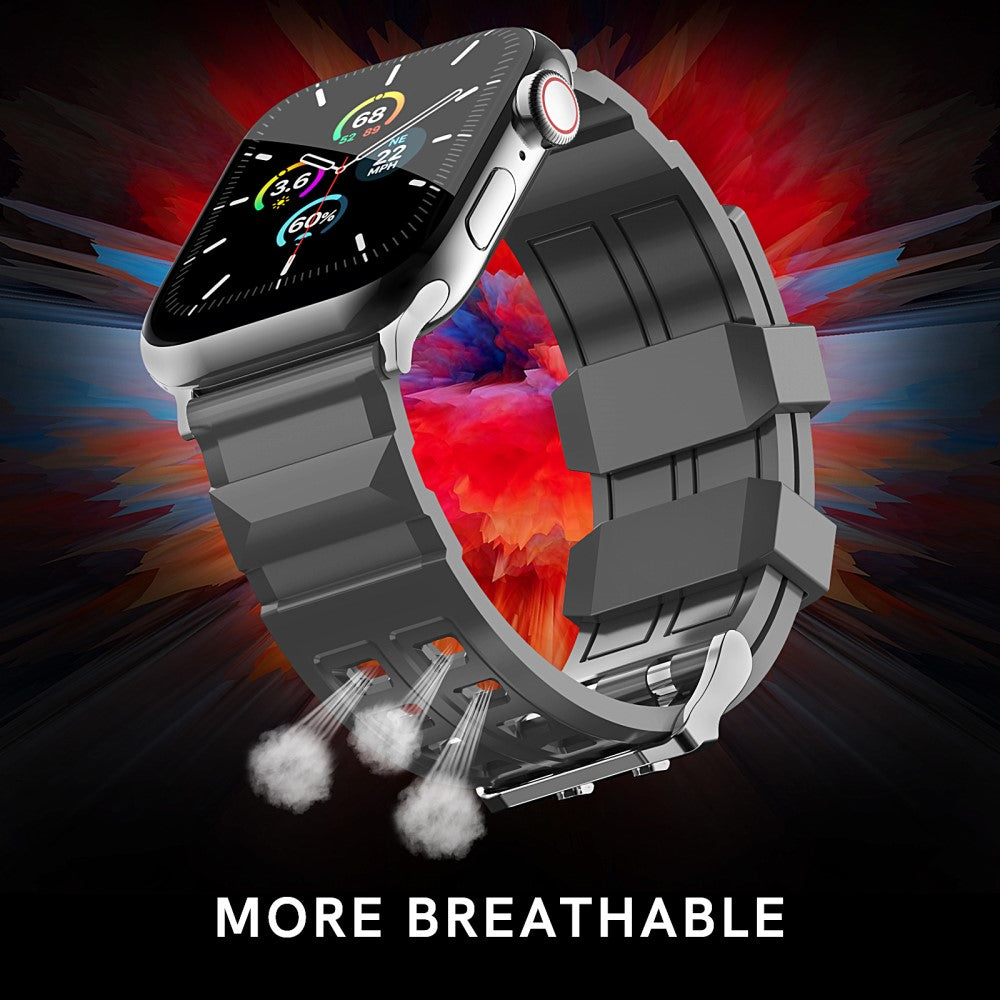 Rigtigt Smuk Silikone Universal Rem passer til Apple Smartwatch - Sølv#serie_3