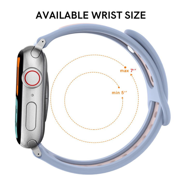 Vildt Fantastisk Silikone Universal Rem passer til Apple Smartwatch - Lilla#serie_4